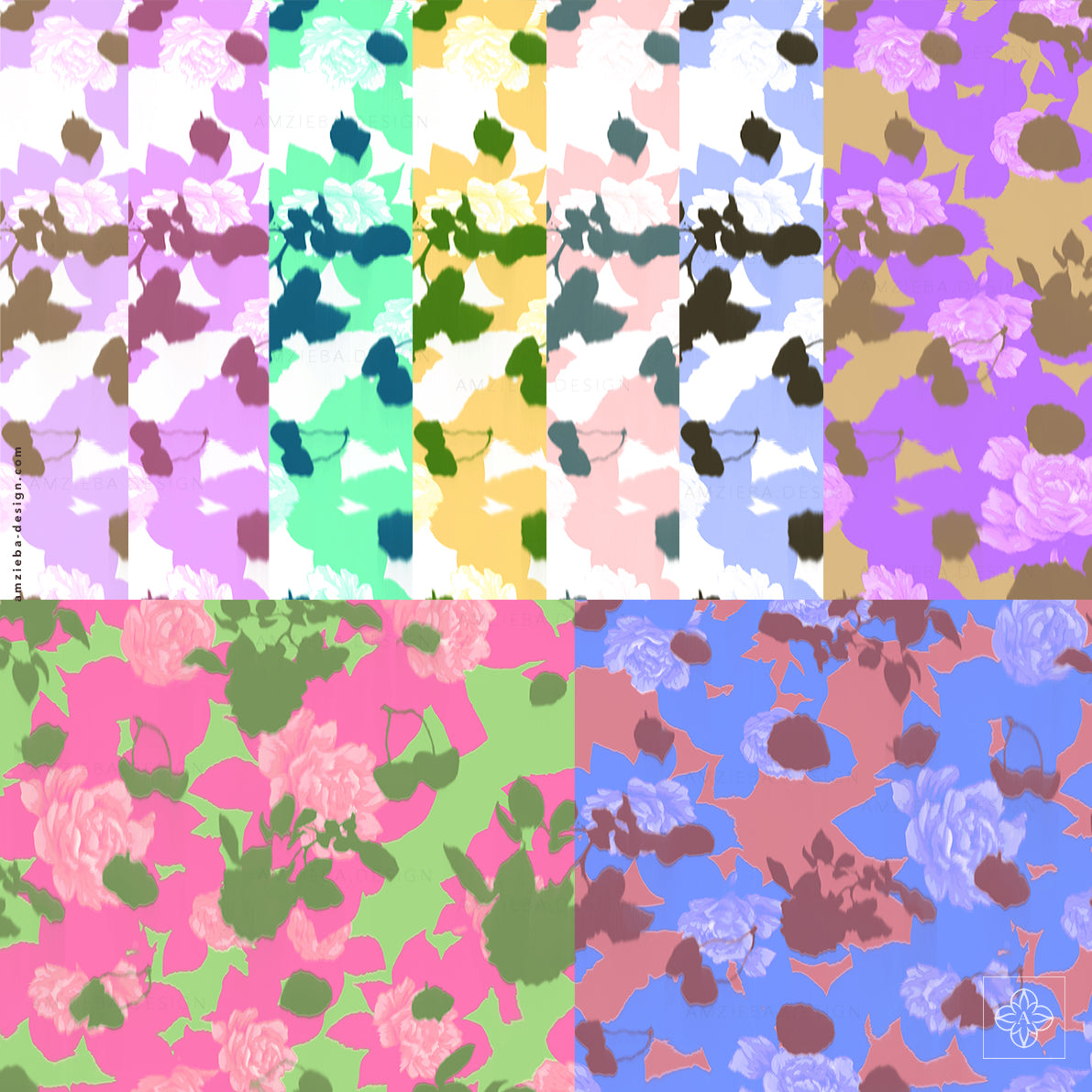 Roses and Fruits 290125v3A Seamless Pattern