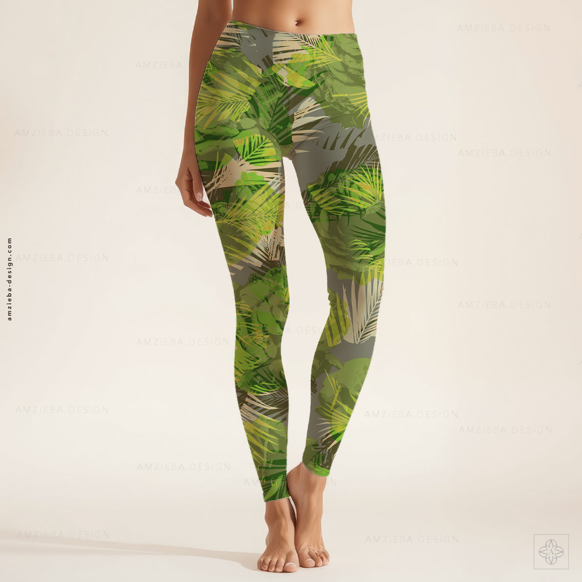 Roses and Palm Leaves 290125 Seamless Pattern