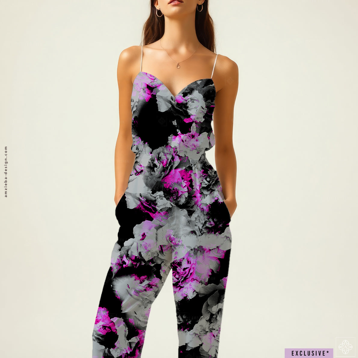 EXCLUSIVE Roses Dark 140225A Seamless Pattern