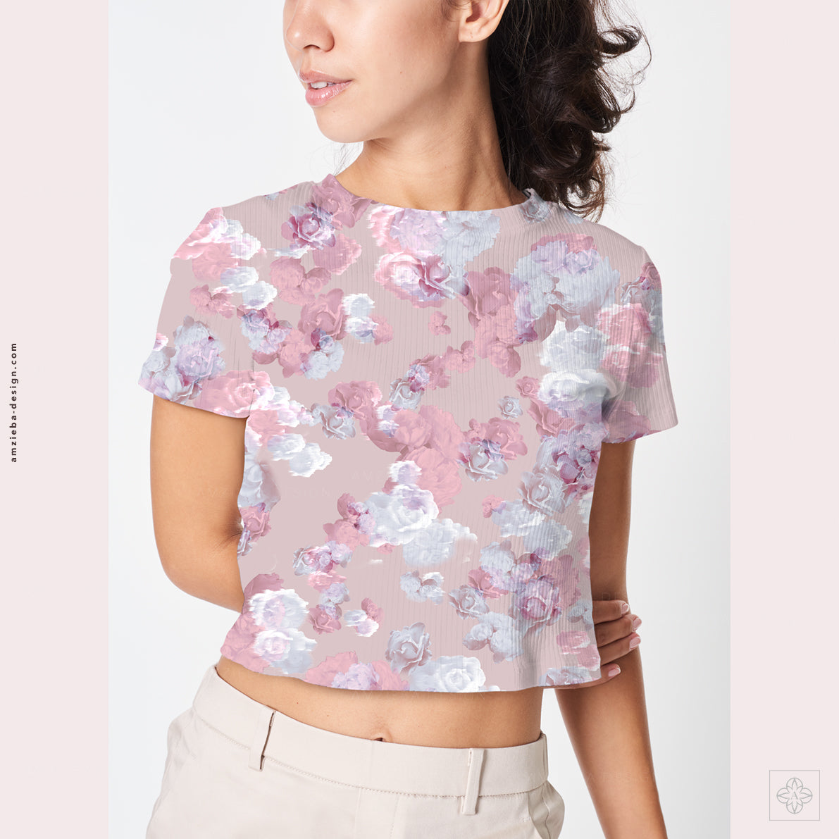 Roses Distorted 240125A Seamless Pattern