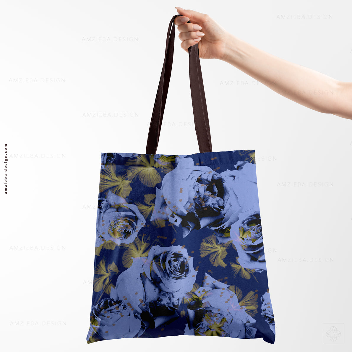 Roses Hibiscus Dots 280125A Seamless Pattern