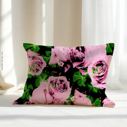 Roses Hibiscus Dots 280125A Seamless Pattern