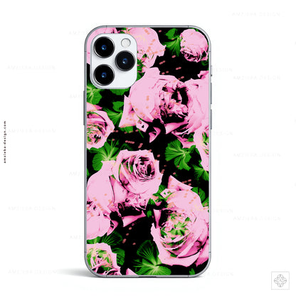 Roses Hibiscus Dots 280125A Seamless Pattern