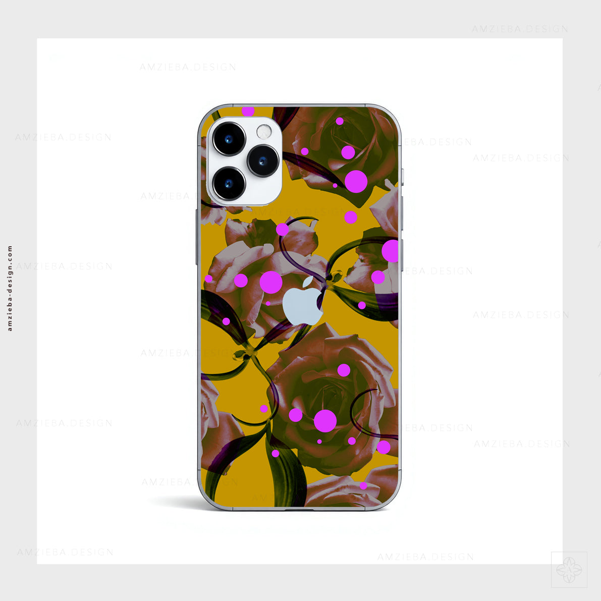 Roses Orchid Dots 270125v2A Seamless Pattern