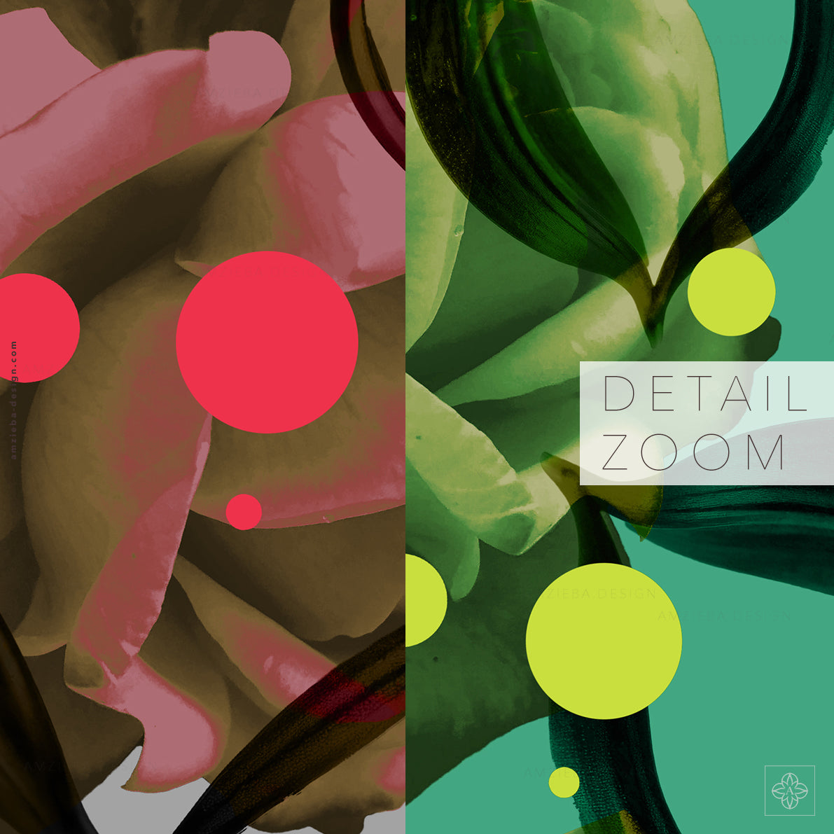 Roses Orchid Dots 270125v2A Seamless Pattern