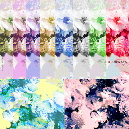 EXCLUSIVE Roses Peonys Dots 130225A Seamless Pattern