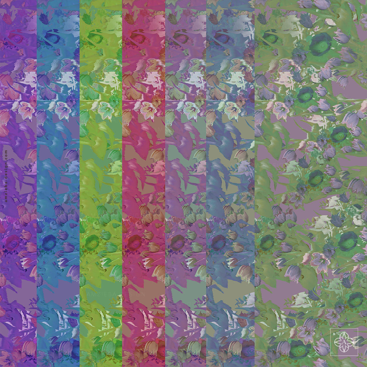 Small Flowers Distorted 310125A Seamless Pattern