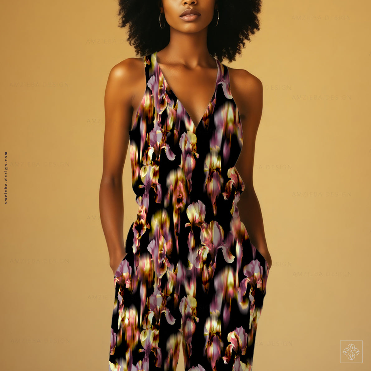 Iris Dark 120125A Seamless Pattern