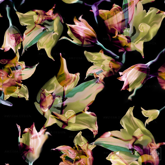 Tulips Blurred 050225A Seamless Pattern