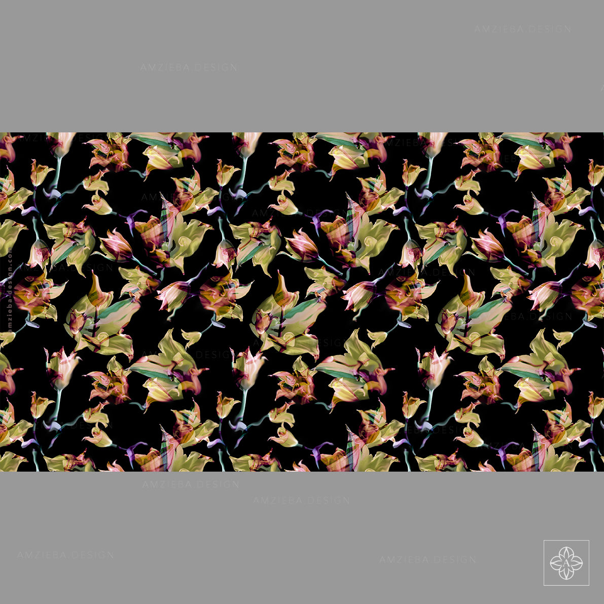 Tulips Blurred 050225A Seamless Pattern